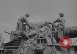 Image of German railroad gun captured Cherbourg Normandy France, 1944, second 9 stock footage video 65675079305