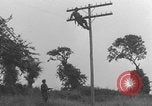 Image of African American linemen stringing wires Italy WW2 Italy, 1944, second 33 stock footage video 65675079319