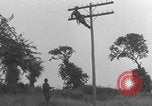Image of African American linemen stringing wires Italy WW2 Italy, 1944, second 36 stock footage video 65675079319