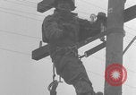 Image of African American linemen stringing wires Italy WW2 Italy, 1944, second 39 stock footage video 65675079319
