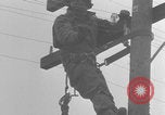 Image of African American linemen stringing wires Italy WW2 Italy, 1944, second 41 stock footage video 65675079319
