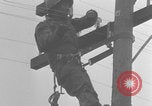 Image of African American linemen stringing wires Italy WW2 Italy, 1944, second 45 stock footage video 65675079319