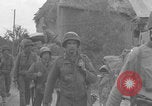 Image of German prisoners marched near Saint Lo WW2 Saint Lo France, 1944, second 27 stock footage video 65675079323