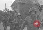 Image of German prisoners marched near Saint Lo WW2 Saint Lo France, 1944, second 28 stock footage video 65675079323