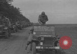 Image of 2nd French Armored Division column Europe, 1944, second 8 stock footage video 65675079335
