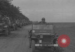 Image of 2nd French Armored Division column Europe, 1944, second 9 stock footage video 65675079335