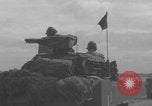 Image of 2nd French Armored Division column Europe, 1944, second 23 stock footage video 65675079335