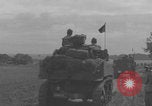 Image of 2nd French Armored Division column Europe, 1944, second 25 stock footage video 65675079335