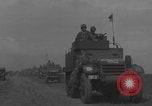 Image of 2nd French Armored Division column Europe, 1944, second 26 stock footage video 65675079335