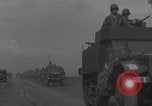 Image of 2nd French Armored Division column Europe, 1944, second 27 stock footage video 65675079335