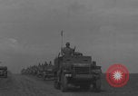 Image of 2nd French Armored Division column Europe, 1944, second 33 stock footage video 65675079335