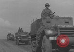 Image of 2nd French Armored Division column Europe, 1944, second 45 stock footage video 65675079335