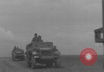 Image of 2nd French Armored Division column Europe, 1944, second 47 stock footage video 65675079335