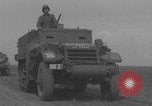 Image of 2nd French Armored Division column Europe, 1944, second 49 stock footage video 65675079335