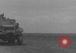 Image of 2nd French Armored Division column Europe, 1944, second 53 stock footage video 65675079335