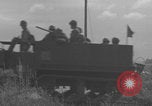 Image of 2nd French Armored Division column Europe, 1944, second 61 stock footage video 65675079335