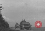 Image of 2nd French Armored Division motorized column United Kingdom, 1944, second 35 stock footage video 65675079336