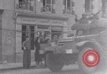 Image of Free French 2nd Armored Division welcomed La Haye du Puits France WW2 La Haye Du Puits France, 1944, second 4 stock footage video 65675079341