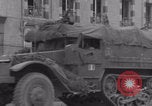 Image of Free French 2nd Armored Division welcomed La Haye du Puits France WW2 La Haye Du Puits France, 1944, second 5 stock footage video 65675079341