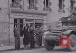 Image of Free French 2nd Armored Division welcomed La Haye du Puits France WW2 La Haye Du Puits France, 1944, second 8 stock footage video 65675079341