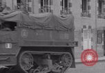 Image of Free French 2nd Armored Division welcomed La Haye du Puits France WW2 La Haye Du Puits France, 1944, second 10 stock footage video 65675079341