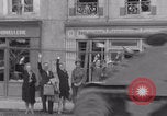 Image of Free French 2nd Armored Division welcomed La Haye du Puits France WW2 La Haye Du Puits France, 1944, second 28 stock footage video 65675079341