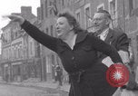 Image of Free French 2nd Armored Division welcomed La Haye du Puits France WW2 La Haye Du Puits France, 1944, second 43 stock footage video 65675079341