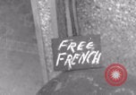 Image of civilians welcome Free French 2nd Armored division WWII La Haye Du Puits France, 1944, second 4 stock footage video 65675079342