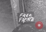 Image of civilians welcome Free French 2nd Armored division WWII La Haye Du Puits France, 1944, second 5 stock footage video 65675079342