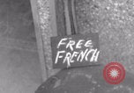 Image of civilians welcome Free French 2nd Armored division WWII La Haye Du Puits France, 1944, second 6 stock footage video 65675079342