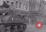 Image of civilians welcome Free French 2nd Armored division WWII La Haye Du Puits France, 1944, second 41 stock footage video 65675079342