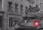 Image of civilians welcome Free French 2nd Armored division WWII La Haye Du Puits France, 1944, second 46 stock footage video 65675079342