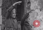 Image of civilians welcome Free French 2nd Armored division WWII La Haye Du Puits France, 1944, second 58 stock footage video 65675079342