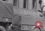 Image of woman welcomes Free French troops with flowers La Haye Du Puits France, 1944, second 10 stock footage video 65675079343