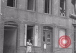 Image of woman welcomes Free French troops with flowers La Haye Du Puits France, 1944, second 14 stock footage video 65675079343