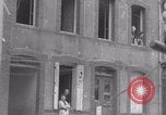 Image of woman welcomes Free French troops with flowers La Haye Du Puits France, 1944, second 22 stock footage video 65675079343