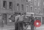 Image of woman welcomes Free French troops with flowers La Haye Du Puits France, 1944, second 27 stock footage video 65675079343