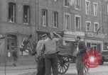 Image of woman welcomes Free French troops with flowers La Haye Du Puits France, 1944, second 29 stock footage video 65675079343