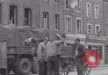 Image of woman welcomes Free French troops with flowers La Haye Du Puits France, 1944, second 35 stock footage video 65675079343