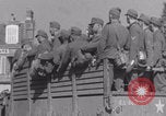 Image of German prisoners in truck WW2 Granville France, 1944, second 18 stock footage video 65675079344