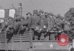 Image of German prisoners in truck WW2 Granville France, 1944, second 21 stock footage video 65675079344