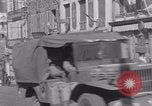 Image of German prisoners in truck WW2 Granville France, 1944, second 48 stock footage video 65675079344