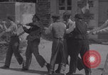 Image of Avranches France men remove roadblocks WW2 Avranches France, 1944, second 34 stock footage video 65675079345