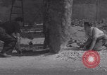 Image of Avranches France men remove roadblocks WW2 Avranches France, 1944, second 62 stock footage video 65675079345