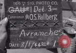 Image of Army enters Avranches WW2 Avranches France, 1944, second 1 stock footage video 65675079347