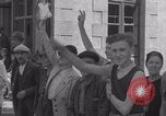 Image of French welcome liberators WW2 Avranches France, 1944, second 53 stock footage video 65675079348