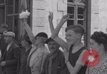 Image of French welcome liberators WW2 Avranches France, 1944, second 54 stock footage video 65675079348