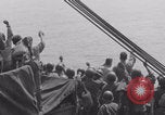 Image of sailing Free French celebrate sighting France WW2 France, 1944, second 22 stock footage video 65675079351