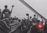 Image of sailing Free French celebrate sighting France WW2 France, 1944, second 23 stock footage video 65675079351