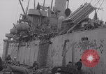 Image of Free French depart landing craft to Cherbourg France, 1944, second 19 stock footage video 65675079354